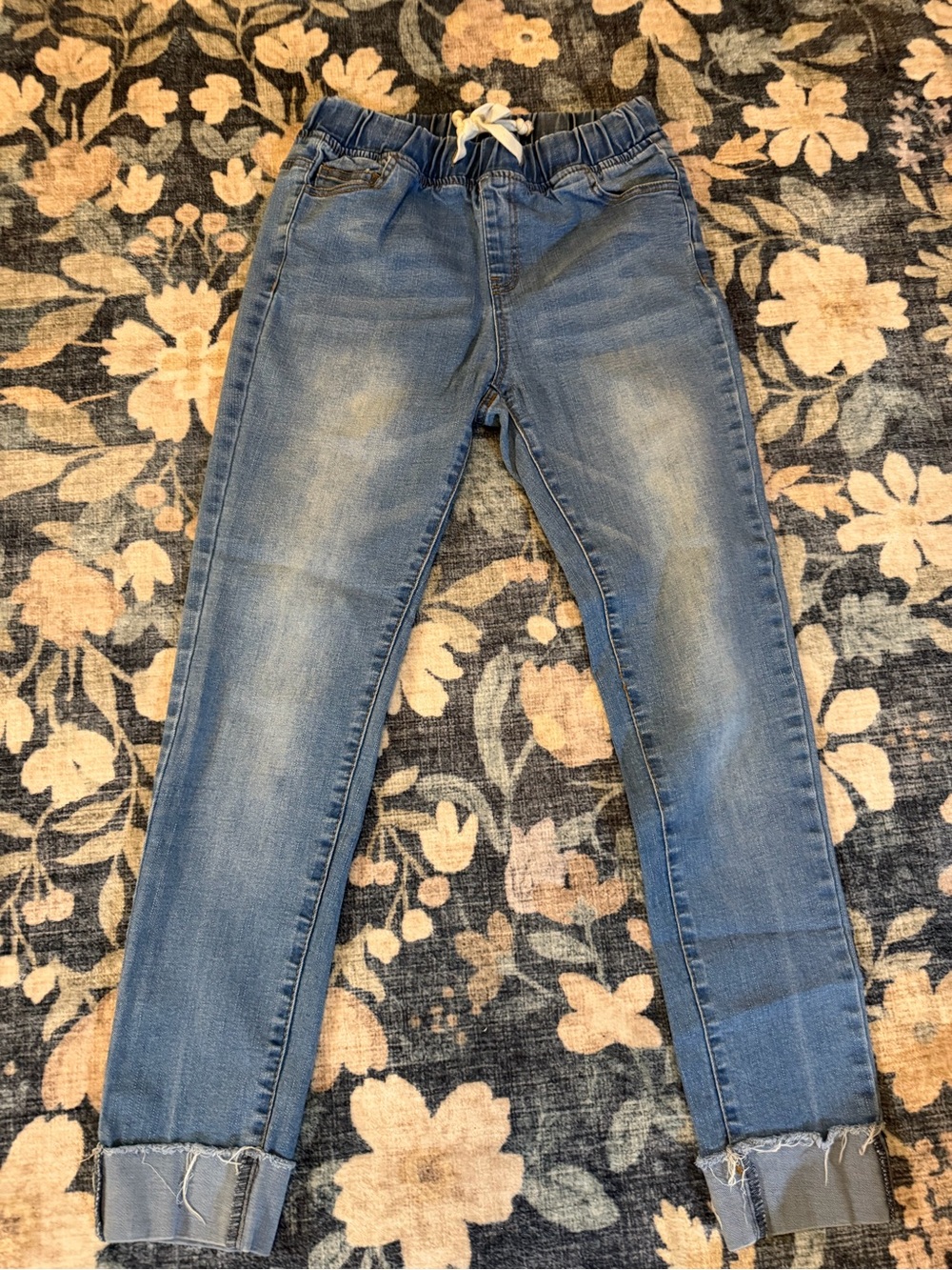Active USA women’s Light Blue Skinny Stretch Jeans with Drawstring size small